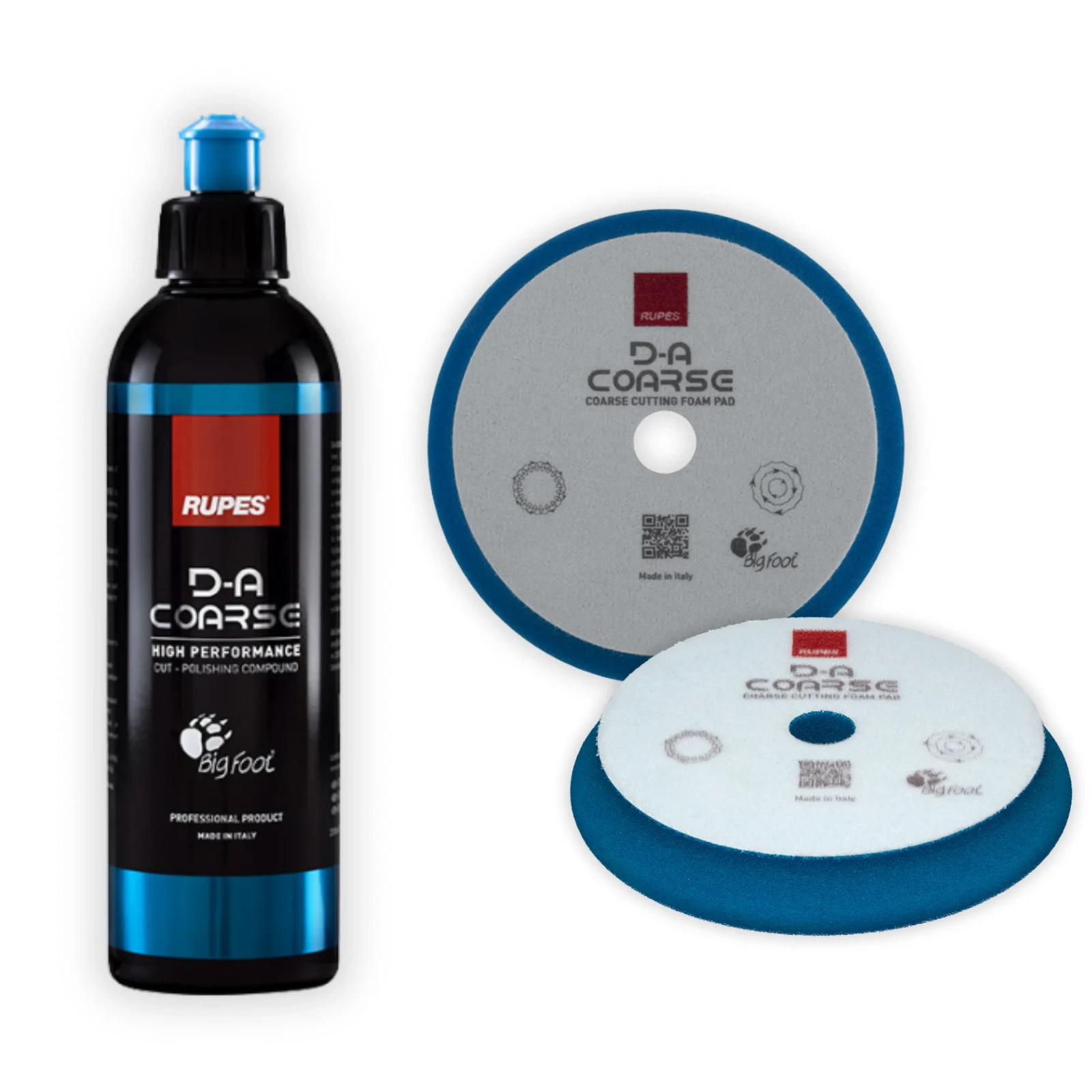 Rupes D-A Coarse Kit: Ridona Luce alla tua Auto | 250ml + Tampone