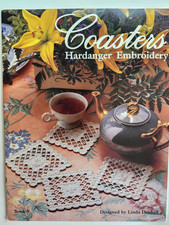 Vintage Coasters Hardanger Embroidery Book Patterns Design 1988