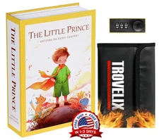 Combination Lock Book Safe – Hidden Diversion Storage Box for Valuables, Free US