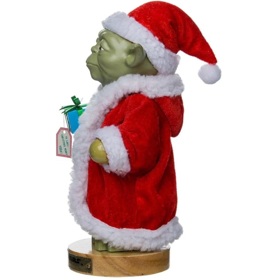 Star Wars Yoda in Santa Robe 10 Inch Christmas Nutcracker Adler SW6151L - Image 4 of 4