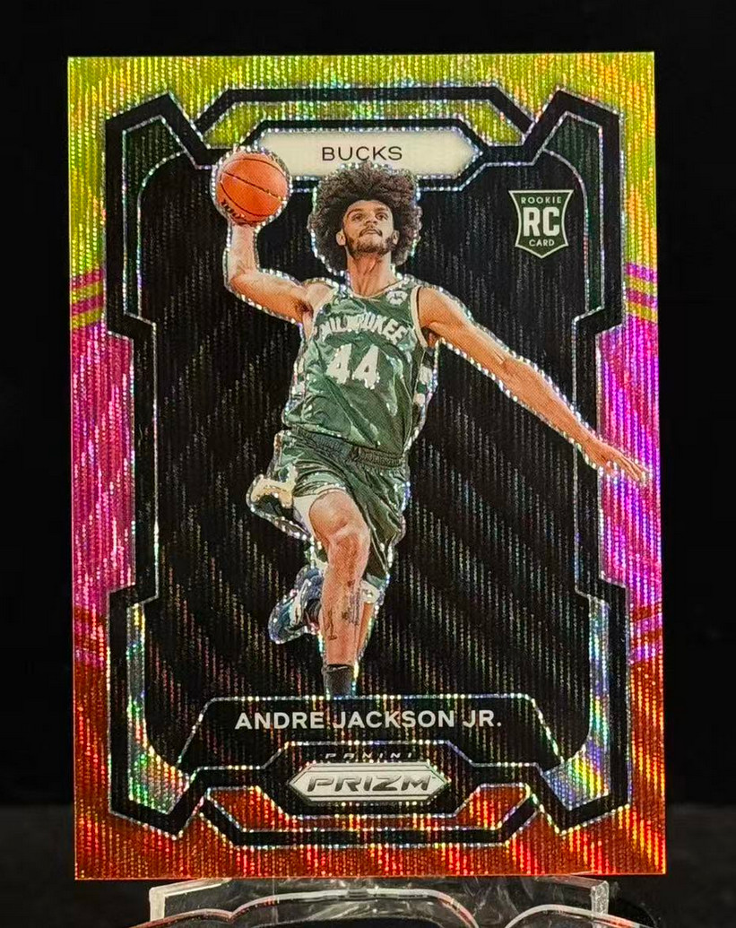 Andre Jackson Jr 2023-24 Panini Prizm 17/88 Multi Wave RC Bucks #131
