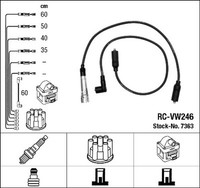 Ngk ZüNdleitungssatz 7363 FüR Golf Passat Vento Vw Seat 35I 3A5 1G1 1H5 1H1 3A2