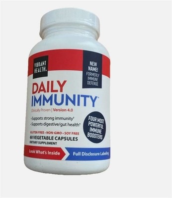 Vibrant Health Immune Defense now called DAILY IMMUNITY 60 caps Exp: 10/2028