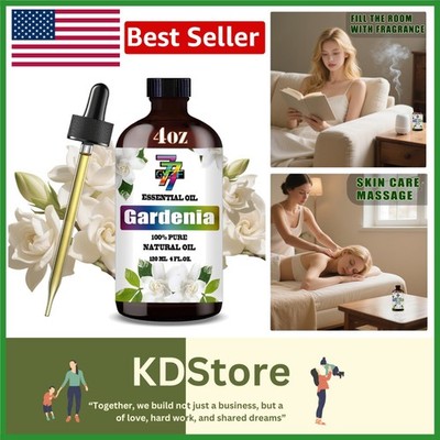 Gardenia Essential Oil - Pure, Aromatic Bliss in a Generous 4oz Bottle