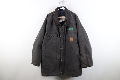 Vintage 90s Walls Blizzard Pruf Mens 4XL Quilted Canvas Chore Barn Jacket Black