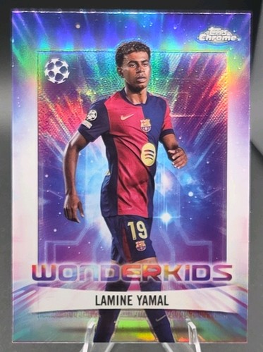 Topps 2024-25 Chrome Lamine Yamal 👀 UEFA Club Competitions Wonderkids WK-1