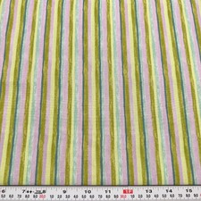 Debbie Mumm for Jo-Ann Multi Colored Stripes Cotton Fabric Remnant 13" x 43"