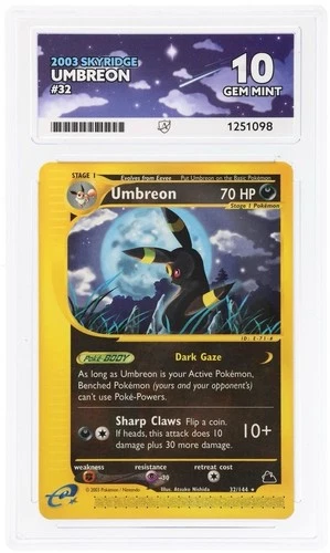 Umbreon Non Holo - Skyridge - Pokemon Card - ACE Perfect 10