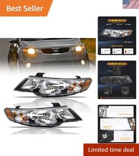 Headlight Assembly For 2010-2013 Kia Fortekoup Lx Ex Sx Passenger Driver ...