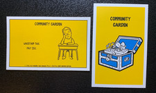 Monopoly    BOBS BURGERS    Community Garden Card     WAGSTAFF TAX