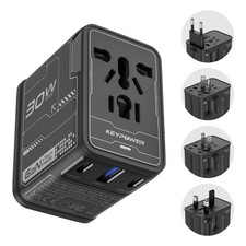 International Power Adapter Travel Charger Outlet Converter for Europe UK AUS