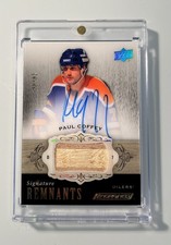 PAUL COFFEY 2018-19 Upper Deck Engrained Signature Remnants Stick Auto /65 UD