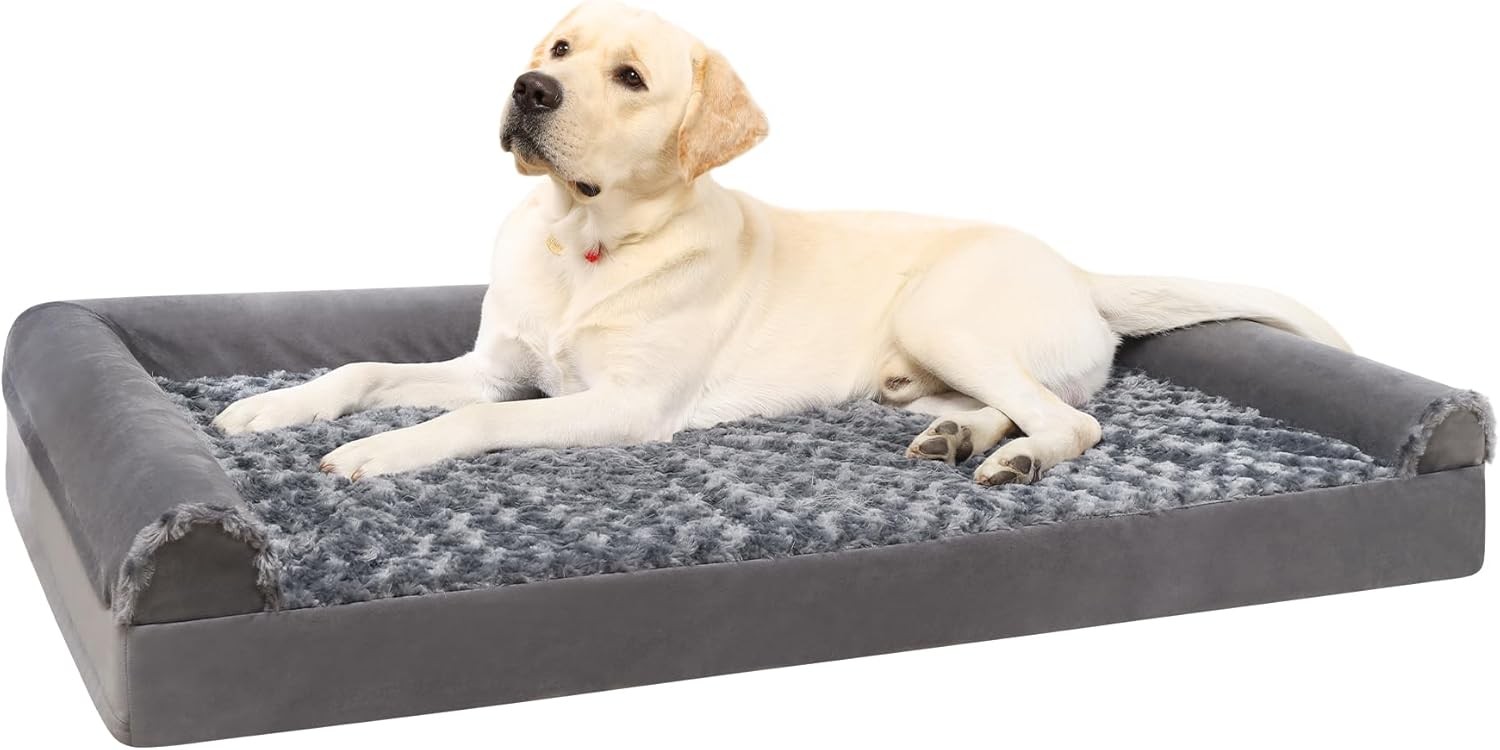 KSIIA Large Dog Bed, Orthopedic Dog Sofa Beds Pet Bed, Dog Couch with Removable