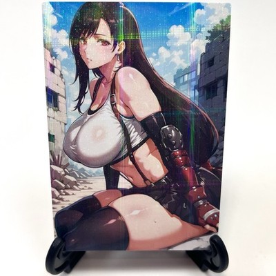 Final Fantasy Tifa Lockhart Sexy Anime Waifu Girl Lewd Goddess Story Art Card