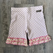 Girls Matilda Jane Enchanted Garden Maddie Gingham Shorts Shorties size 10