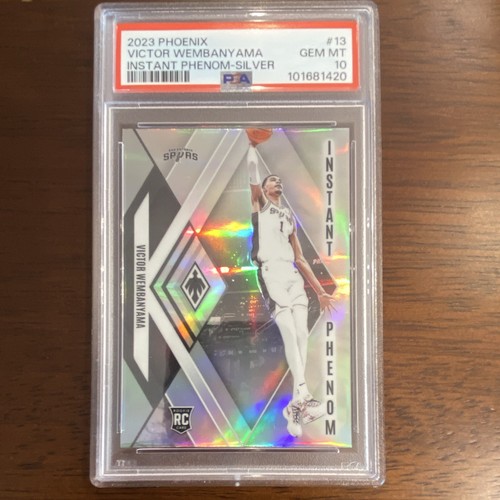 Panini 2023-24 Phoenix Victor Wembanyama Instant Phenom #13 Silver RC PSA 10