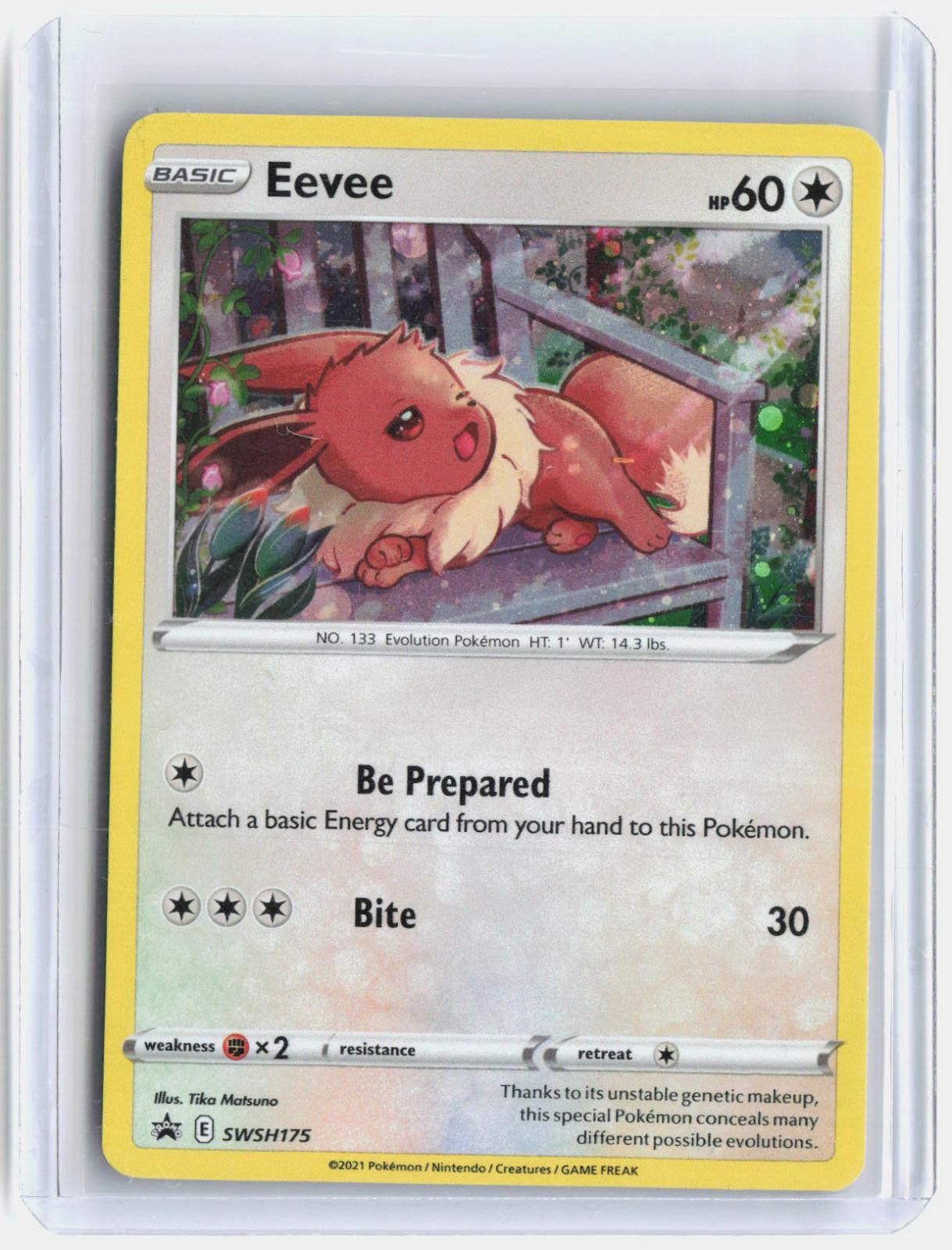 Eevee SWSH175 Holo Promo Sword & Shield Promo Pokemon Near Mint