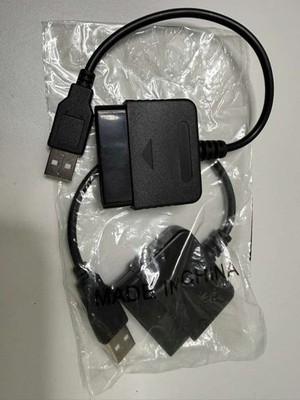 PS1/PS2 to PS3 Controller Adapter to USB Cable for PC, PS3, PC Wired 2pcs set