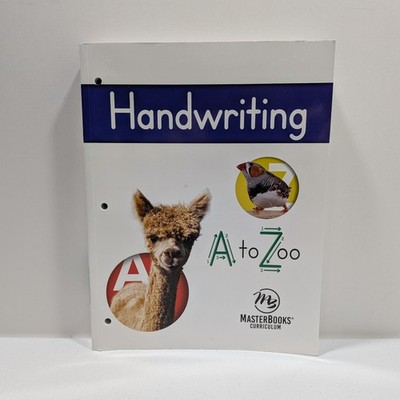 Handwriting: A to Zoo - Master Books Homeschool Writing Language Arts Grades 1-2
