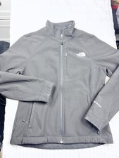 The North Face Full Zip Jacket Black TNF Apex Bionic Women's Pockets Medium EUC