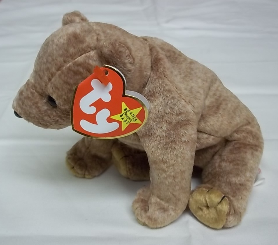 Ty Beanie Babies Pecan the Bear Stuffed Plush Animal