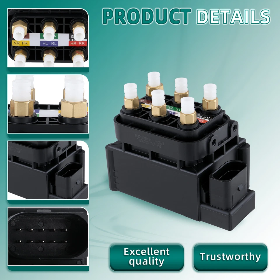 Bloque de válvula de suspensión neumática para Mercedes Benz S63 AMG S65 AMG S350 S400 S550 S600 Foto 3 de 4