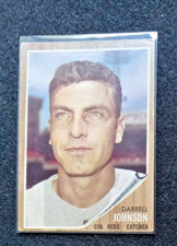 1962 Topps Baseball Card   #16 DARRELL JOHNSON Reds  Excellent
