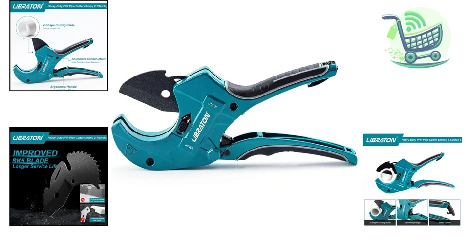 Large PVC Pipe Cutter with SK5 Blade - 2-1/2 - Image 2 of 4