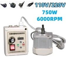 750W Servo Motor&Controller Permanent Magnet Driver Woodworking New Face Mount