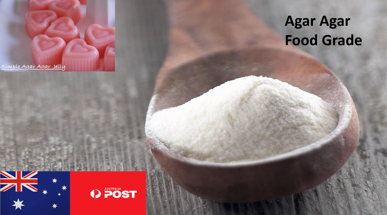 Agar Agar Powder Food Additive Gelatin Substitute For Vegans Jelly 50g450g AU eBay