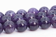 8MM Natural Deep Purple Amethyst Beads Grade A Round Gemstone Loose Beads