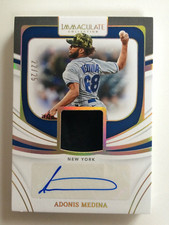 2022 Panini Immaculate relic auto ADONIS MEDINA #ed 22/25! New York Mets