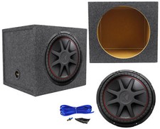 Kicker 43CVR154 COMPVR 15" 1000 Watt Car Subwoofer Sealed Sub Box Enclosure