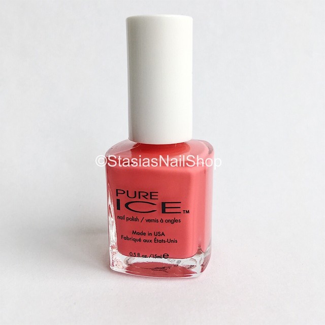 Wear Red Pure Ice Nail Polish Watermelon Berry Orange Pink Coral Peach