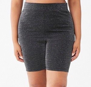 glitter biker shorts