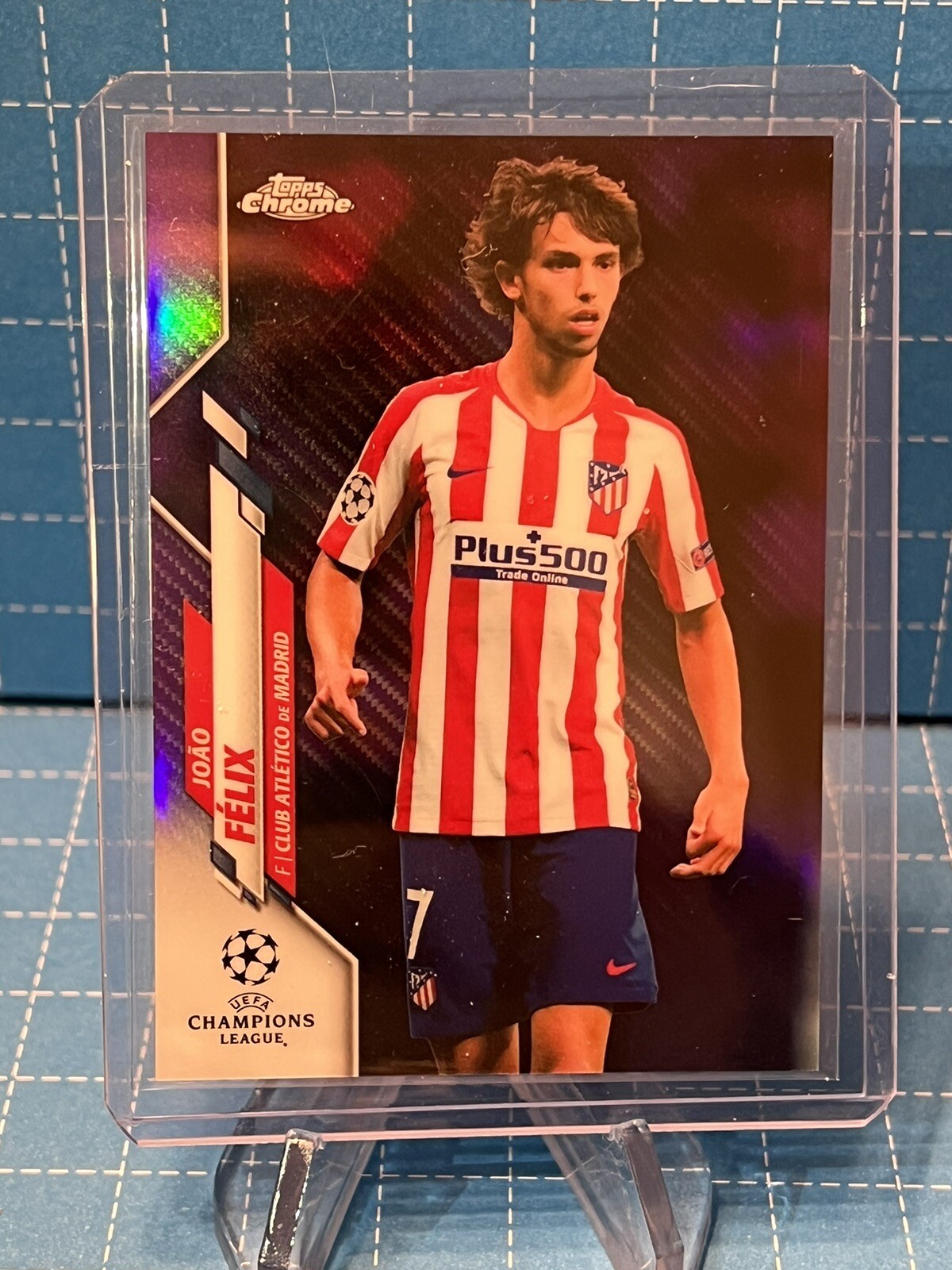 2019 Topps Chrome Joao Felix Purple Carbon Fiber Refractor Atlético ...