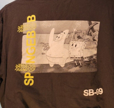 Nickelodeon Bikini Bottom Mens Spongebob Squarepants SB-99 T Shirt Size L