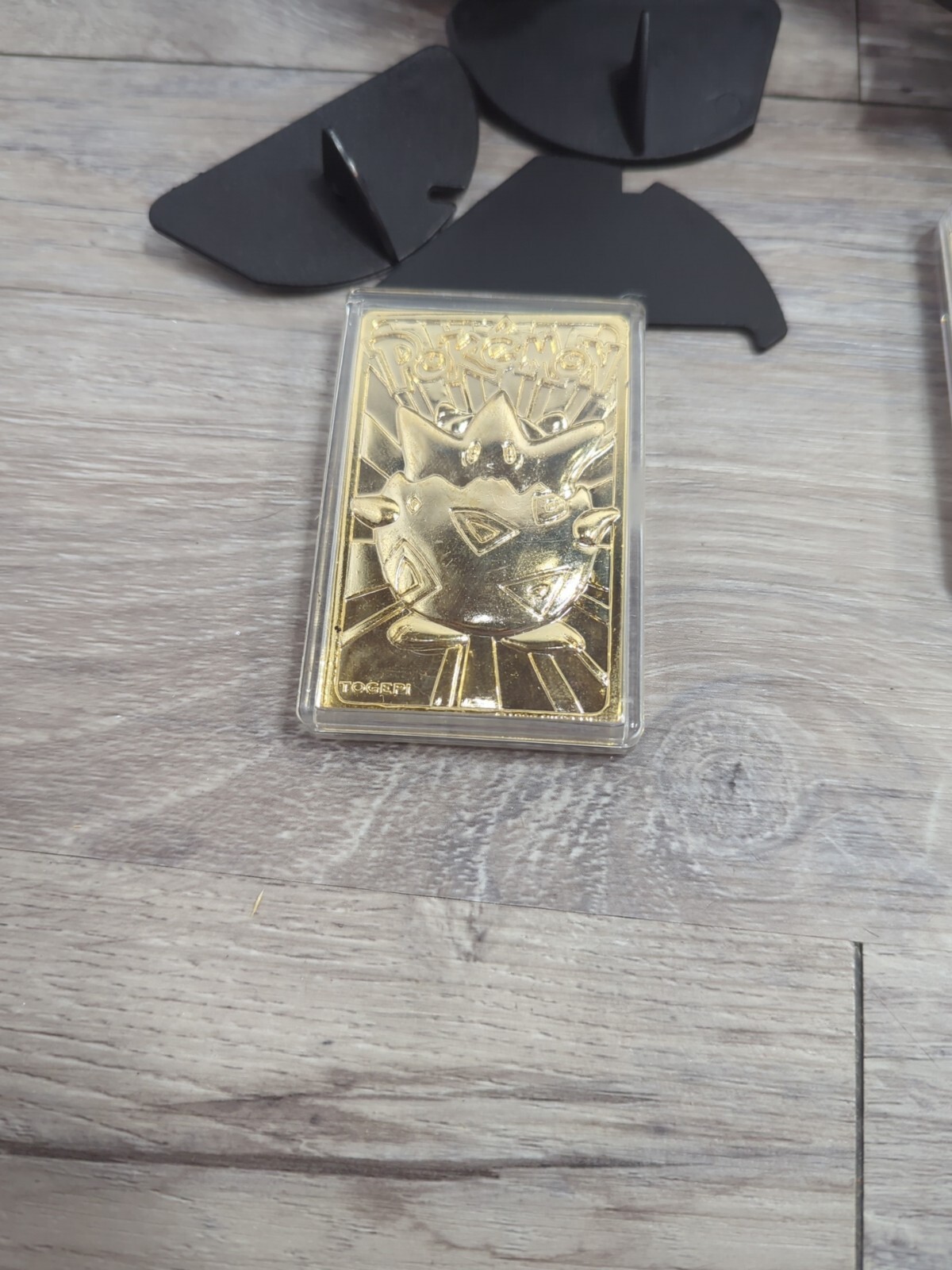 Vintage 1999 Burger King Pokemon 23K Gold Plated Trading Card PIKACHU & Togepi - Picture 3 of 12