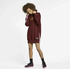 nike sportswear velour hoodie dress
