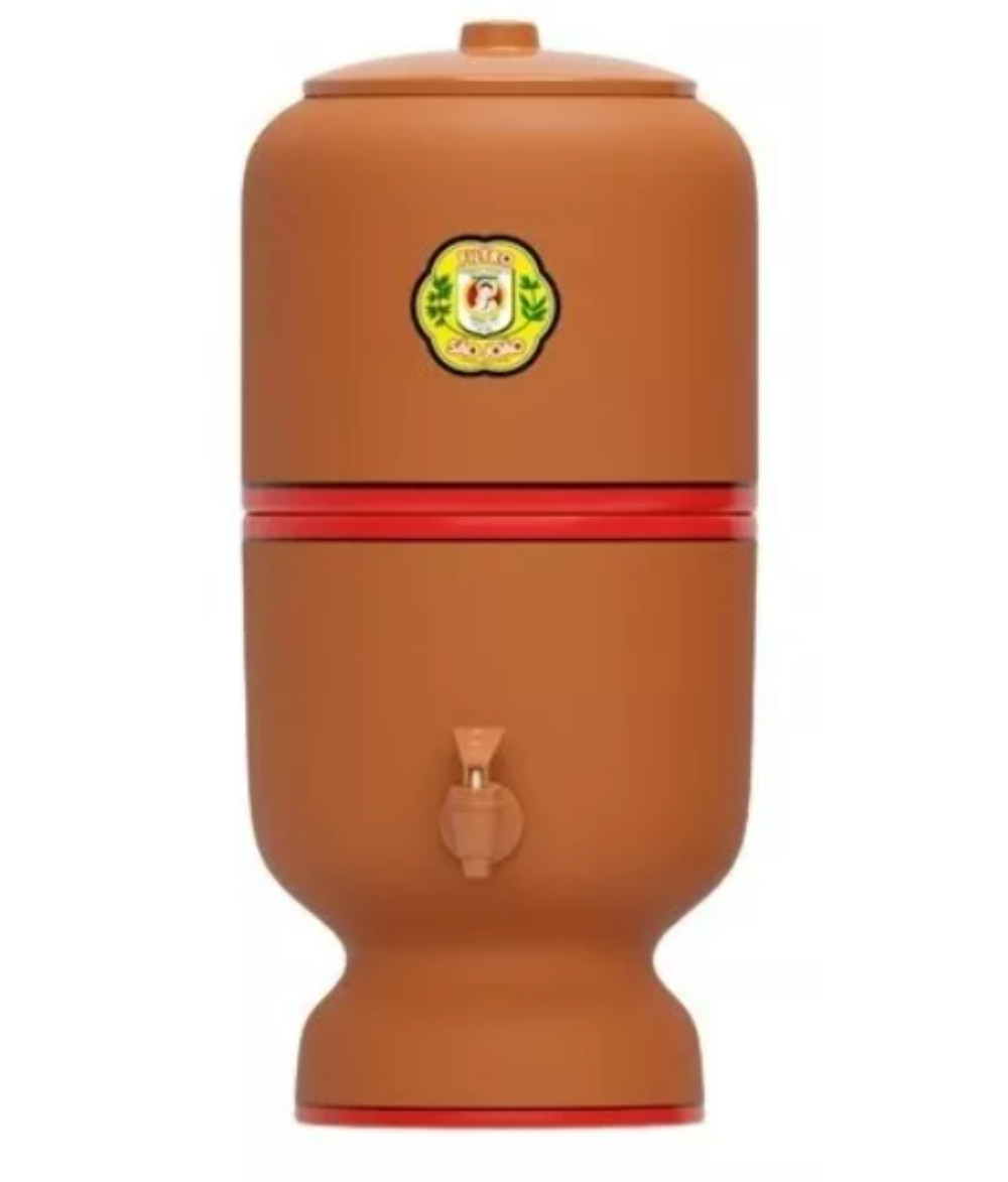 Brazilian Clay Water Purifying Filter Traditional Ceramic Sao Joao St&eacute;fani 4L