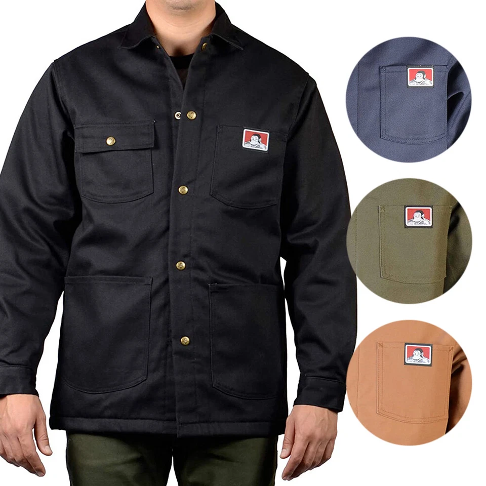 Ben Davis Mens Heavyweight Original Snap Button Front Jacket 398