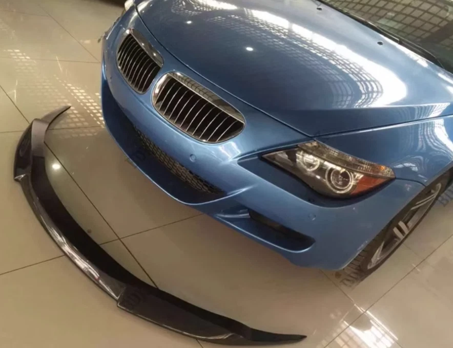 Alerón labial de parachoques delantero de fibra de carbono CF para BMW 6 Series E64 M6 estilo V 06-10 Foto 2 de 4