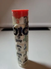 NEW TRAIN Family Dice Game in Tube 6 Sided Die Pocket Travel Koplow