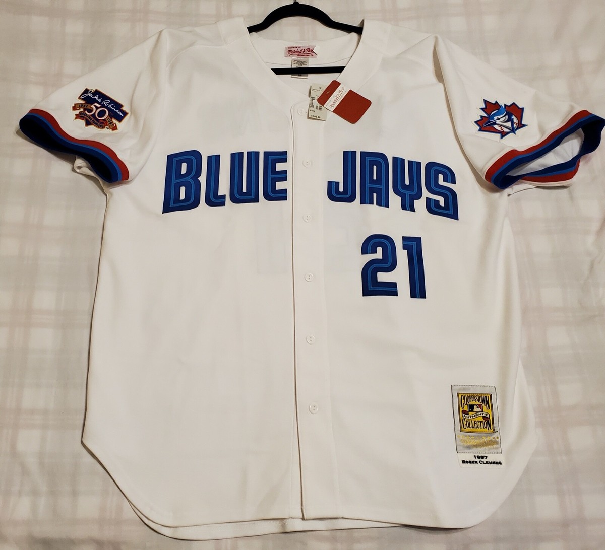 MITCHELL & NESS SIZE 56 3XL ROGER CLEMENS TORONTO BLUE JAYS 1997