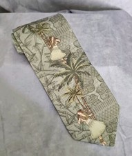 Tropicals by Tango 100% Silk Made in the USA Hula Girl Tie