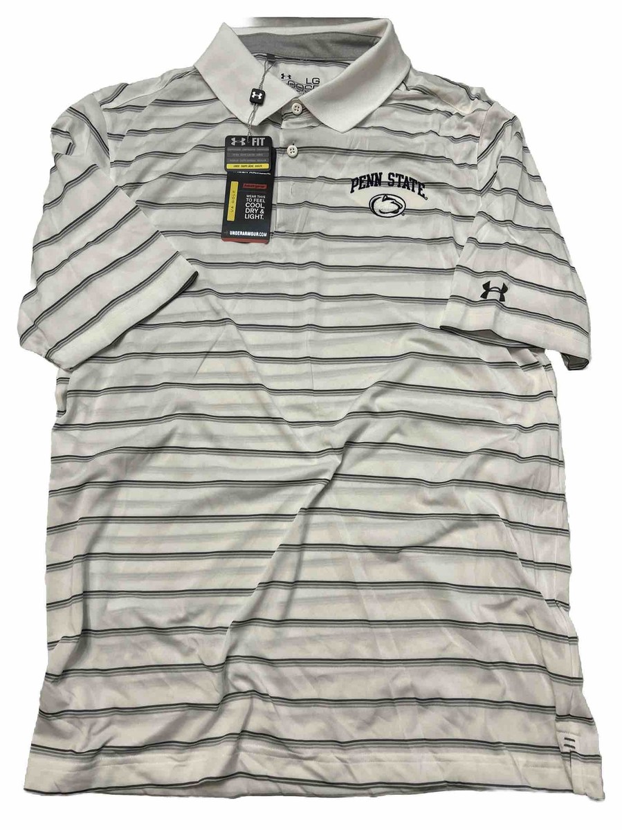 Under Armour Penn State Nittany Lions Loose HeatGear Striped Shirt