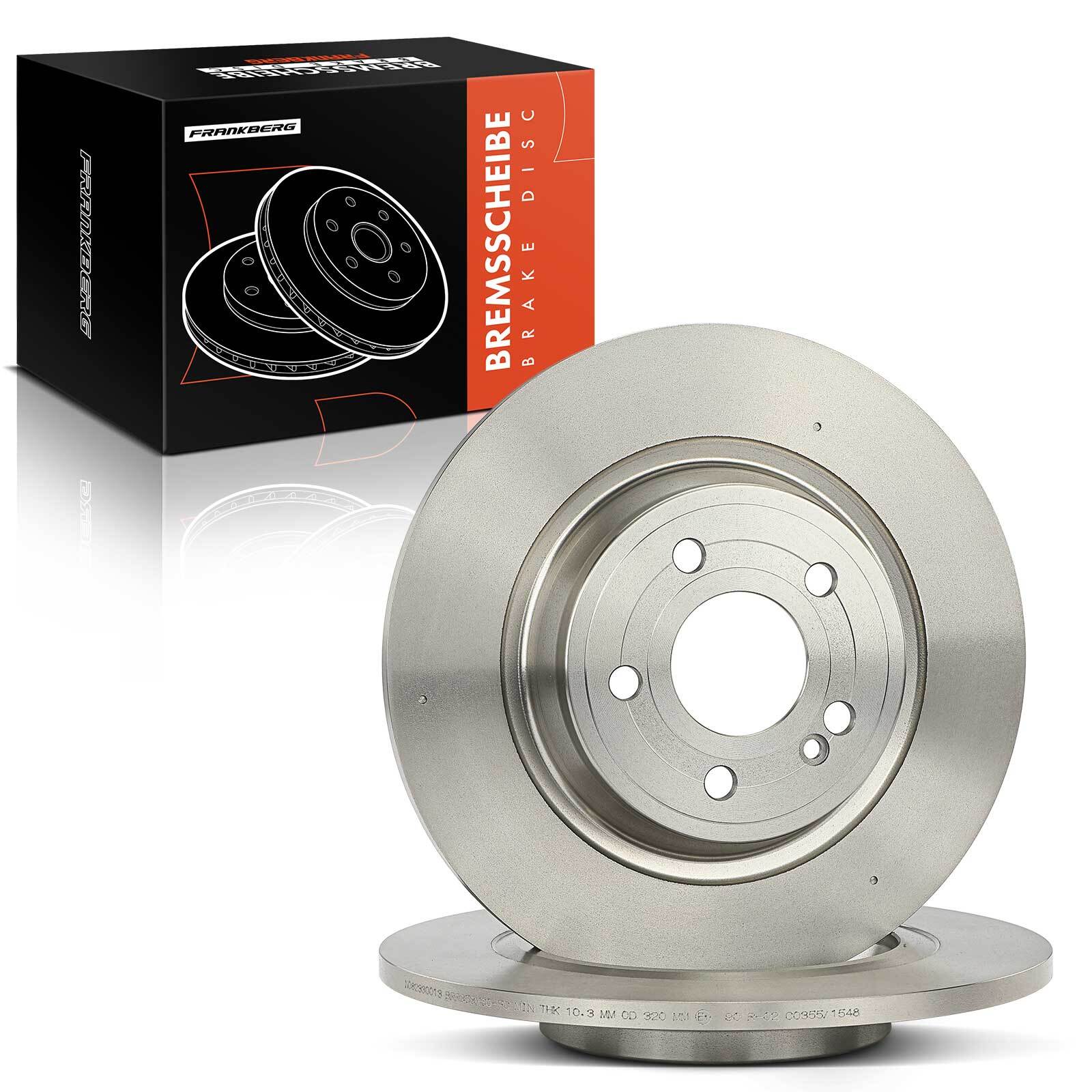 Jeu De 2 Disques De Frein Arrière Pour MERCEDES-BENZ CLASSE B W245 B 180 CDI 109cv