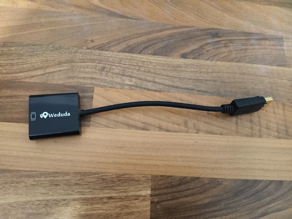 Weduda DisplayPort to VGA Adapter Gold-Plated - Black - Image 2 of 4