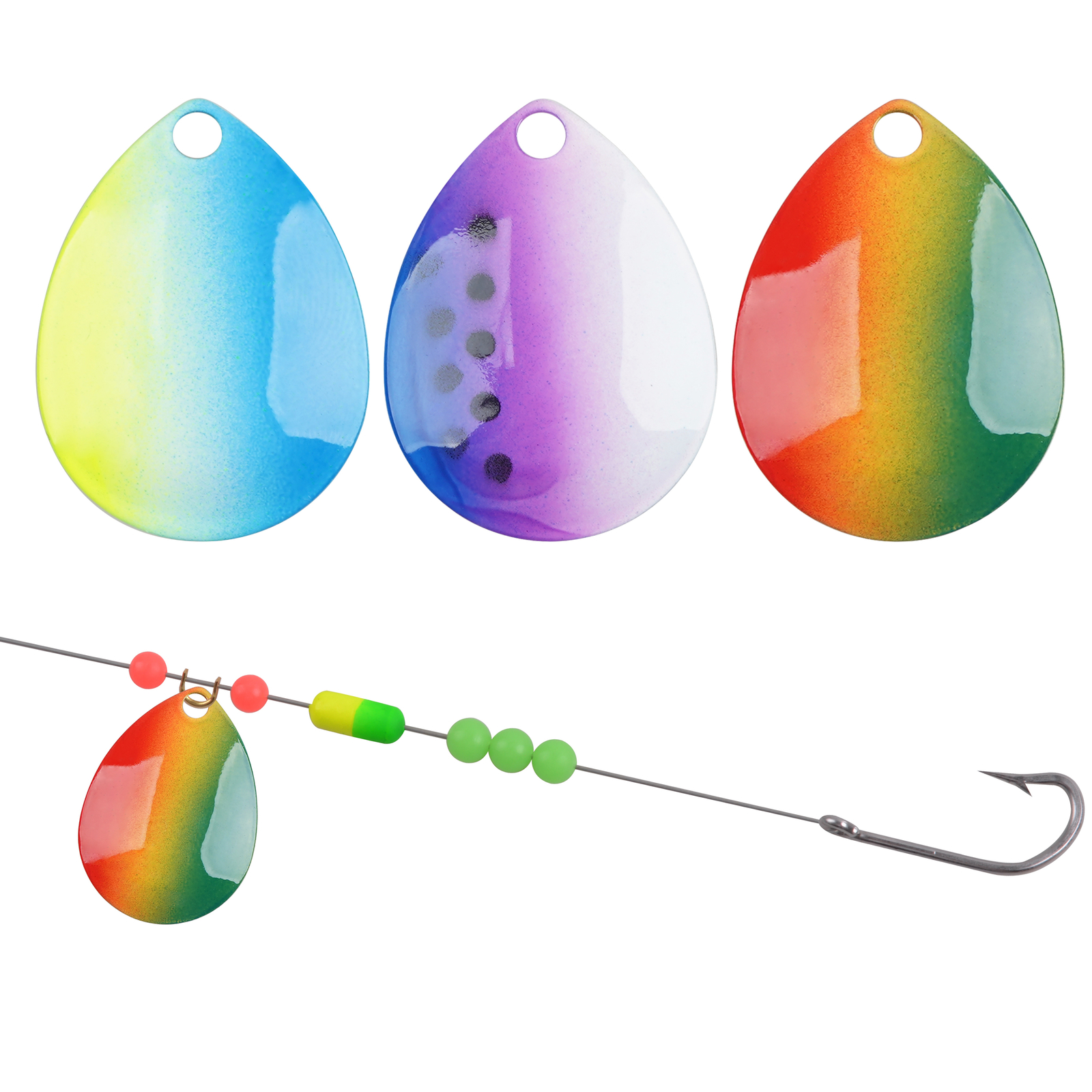 Spinner Blade Bait Kit Colorado Blades for DIY Lure Making Fishing