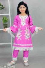 Ethnic Kurti set for Girls suit sets girls clothing set Kids Girls Churidar Set